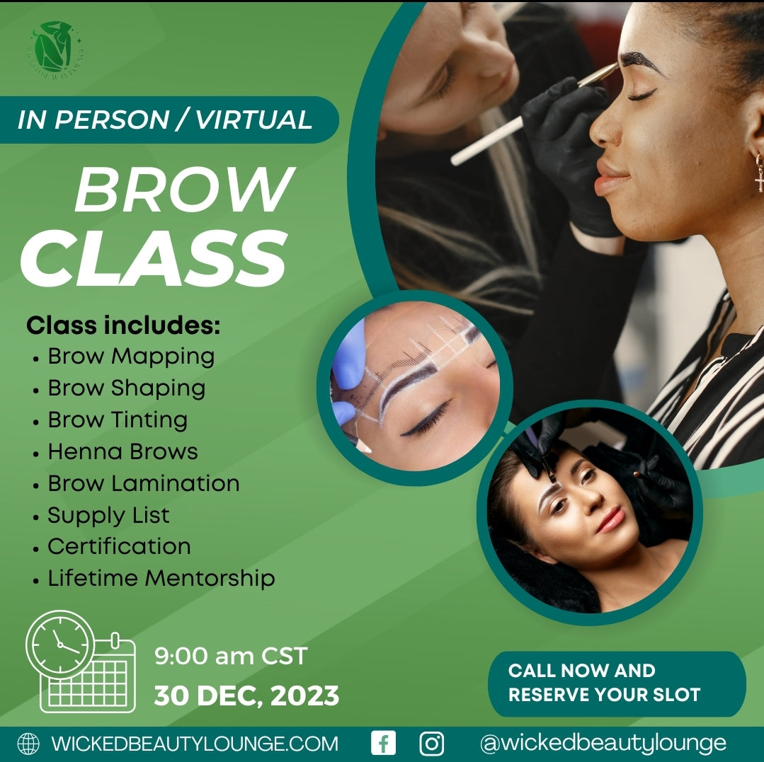 Brow Class 12/30 or 1/27